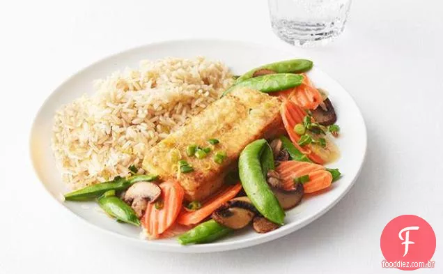 Tofu Crocante Com Legumes