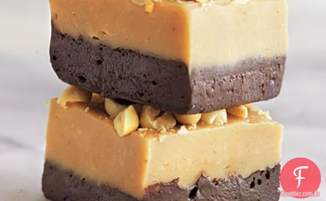 Manteiga de amendoim e chocolate escuro Fudge