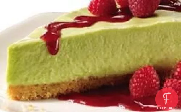 cheesecake de abacate com crosta de noz