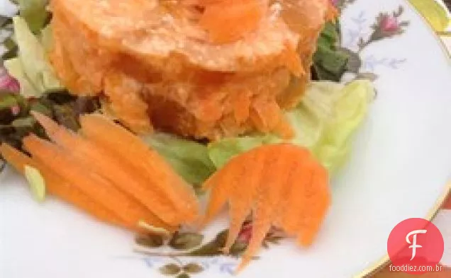 Salada De Gelatina De Cenoura Laranja