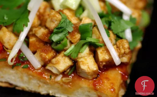 Thai Tofu & Peanut Pizza