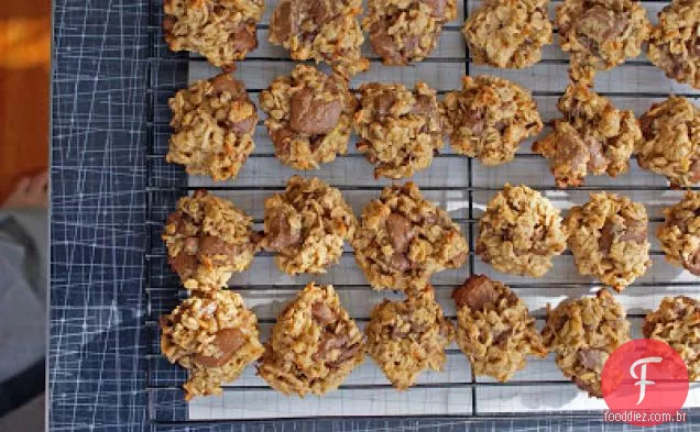 Manteiga De Amendoim E Banana Chocolate Chunk Cookies