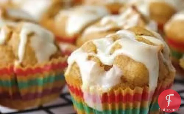 Mini Muffins de abóbora com Garoa Laranja
