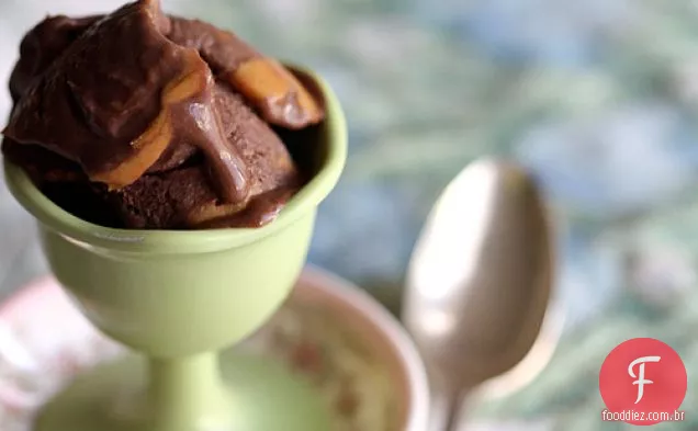 Duplo Chocolate Manteiga De Amendoim Sorvete