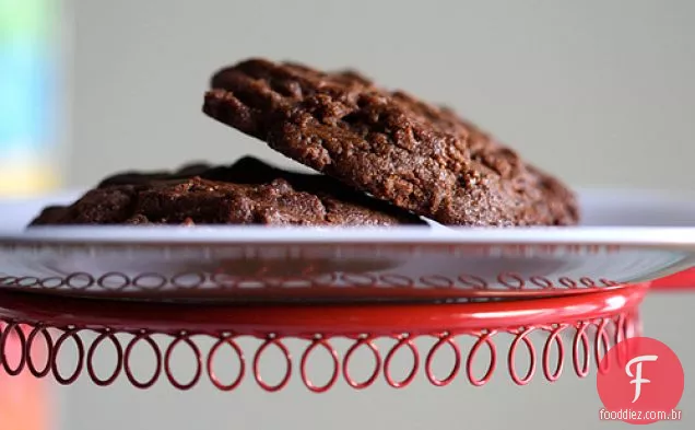 Biscoitos Veganos Com Chocolate, Manteiga De Amendoim E Canela