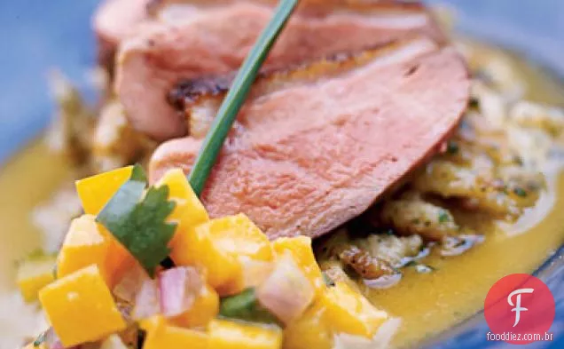 Peito de pato grelhado com Chutney de Manga