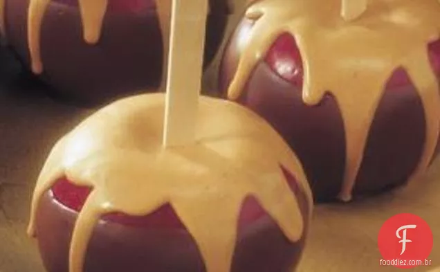 Chocolate E Manteiga De Amendoim Maçãs Mergulhadas