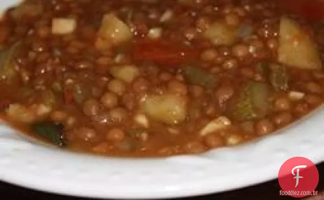 Sopa de lentilha e cacto (mãe )