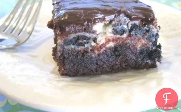 Biscoitos E Brownies Com Creme Rodados Com Manteiga De Amendoim Chocolate