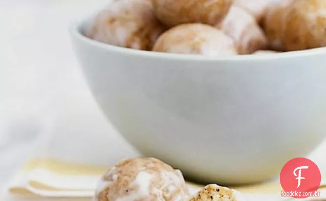 Buracos De Rosquinha De Sementes De Papoula-Limão