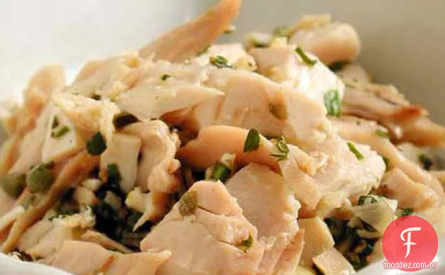 Salada De Frango de verão com ervas de Jardim