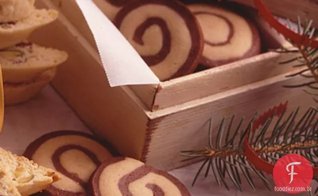 Chocolate Manteiga De Amendoim Pinwheels