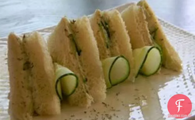 Inglês Tea Cucumber Sandwiches