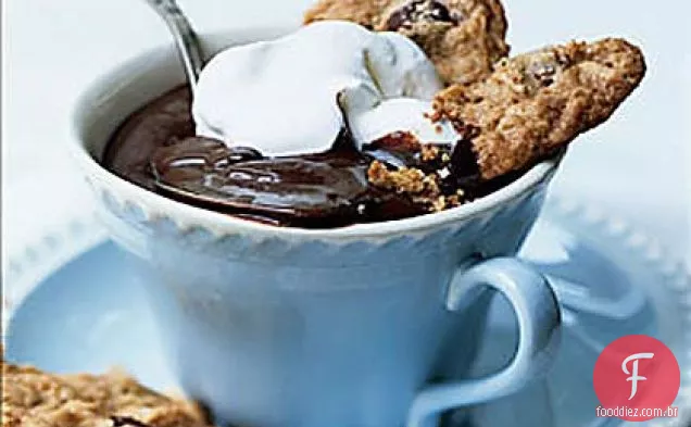 Biscoitos de amendoim, coco e Chocolate