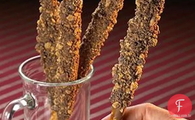 Manteiga De Amendoim E Cattails Da Microplaqueta Do Chocolate Do Leite
