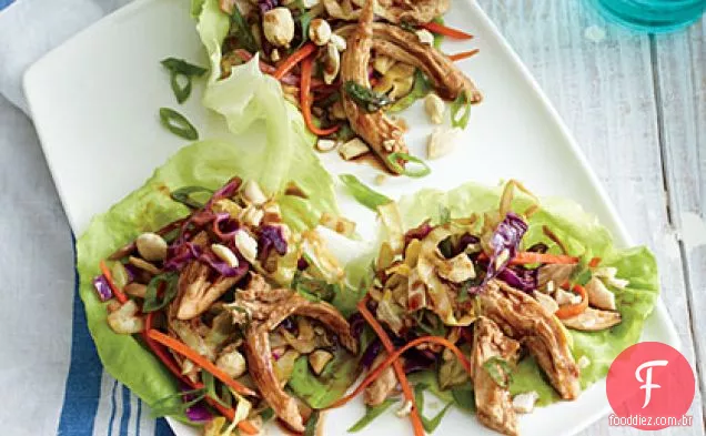 Mu Shu Frango Alface Wraps