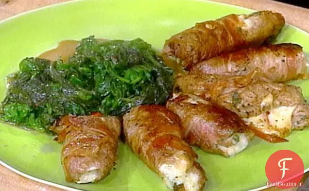 Rolos de vitela com Pancetta