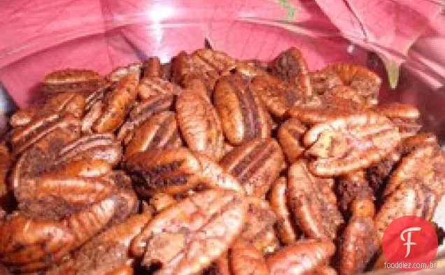 Quente e picante nozes