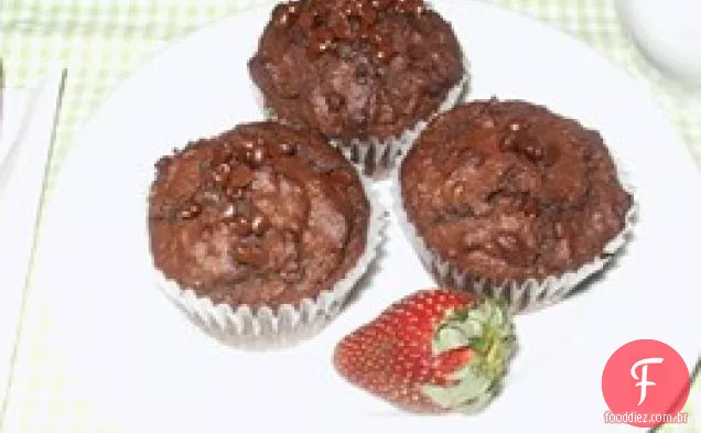 Chocolate Chocolate Chip Muffins