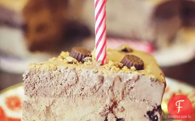 Torta de manteiga de amendoim congelada de Reese