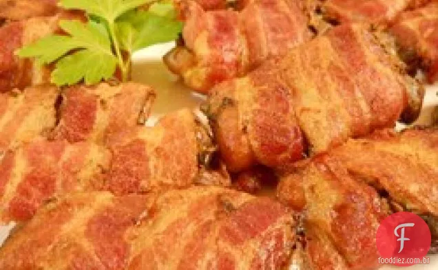 Fígados de frango com Bacon