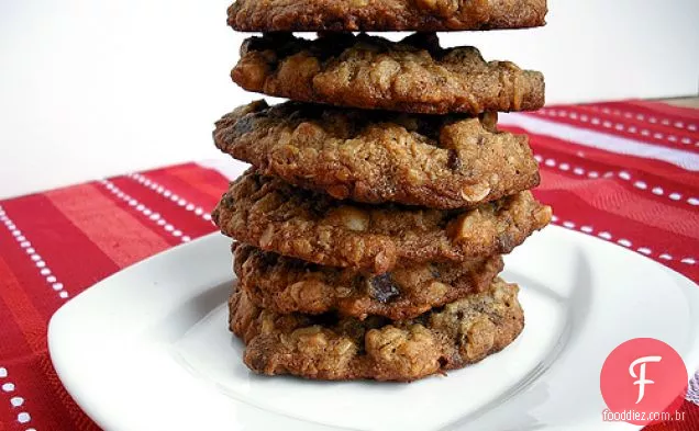 Manteiga De Amendoim Farinha De Aveia Chocolate Pedaços De Biscoitos