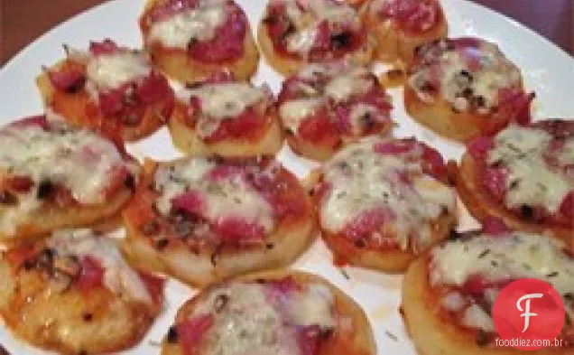 Fatias De Pizza De Batata Assada