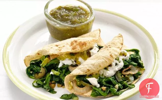 Tacos De Ricota-Espinafre