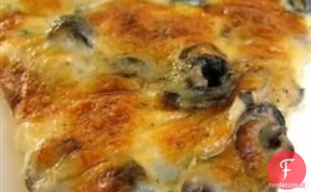 Espinafre Alfredo Pizza