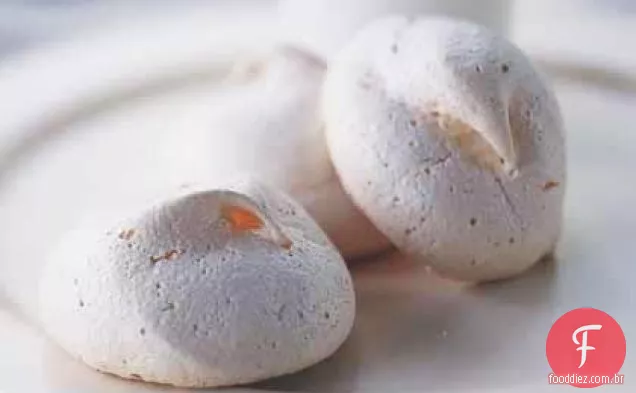Biscoitos De Merengue De Baunilha Dupla