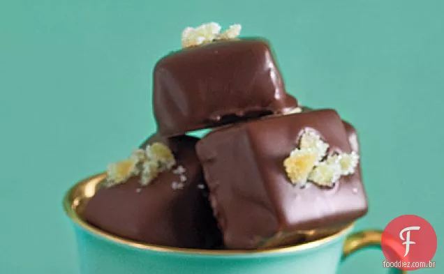 Caramelos Caseiros Mergulhados Em Chocolate