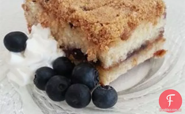 Bolo De Café De Mirtilo Creme Azedo