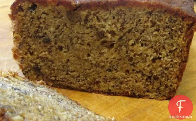 Pão De Banana Com Manteiga De Amendoim