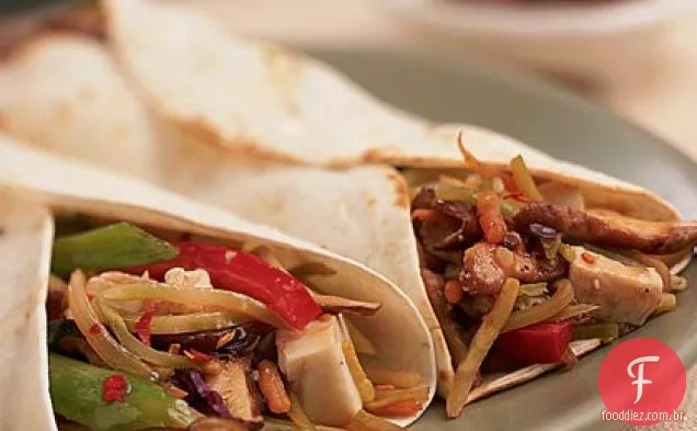Wraps Vegetais Moo Shu Fritos