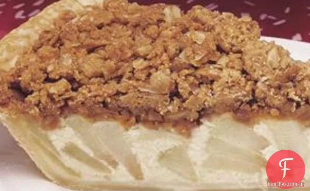 Manteiga De Amendoim Crumble Coberto Torta De Maçã