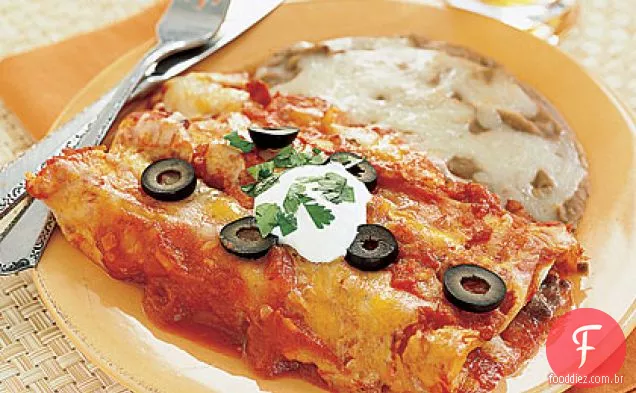 Enchiladas de carne e queijo