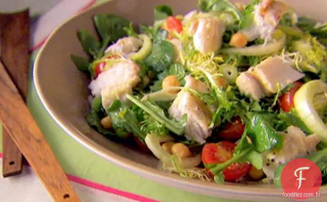 Salada de alabote e Grão De Bico