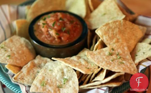 Tortilhas de limão e Salsa assada