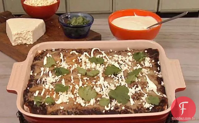 Red Meat Chili Enchiladas