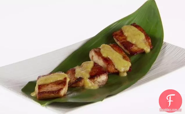 Mahi Mahi com manga-baunilha Coulis