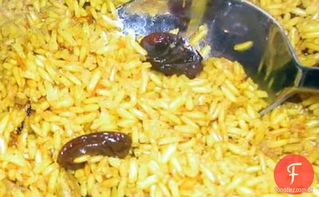 Pilaf De Arroz Com Açafrão Fresco