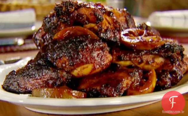 Frango da minha mãe com molho de churrasco