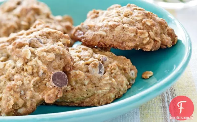 Banana - Biscoitos De Chocolate Com Aveia