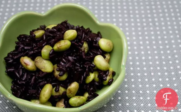 Arroz Preto Com Edamame