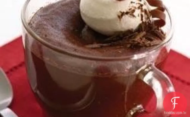 Chocolate Quente Pudim Copos