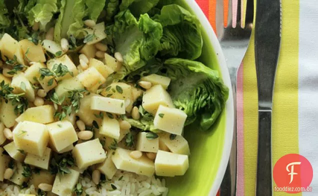 Queijo Provolone, Maçãs E Arroz Integral
