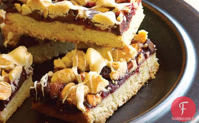 Cran-Raspberry Streusel Bars