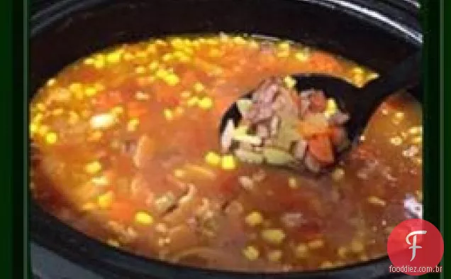 Osso de presunto e sopa de legumes