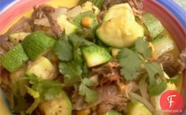 Incrível Calavacita e carne de porco