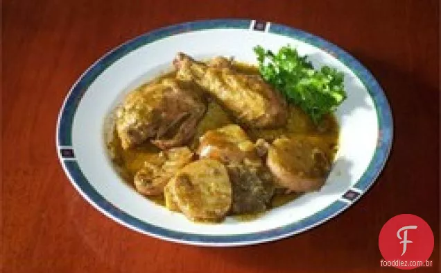 Pollo (frango) Fricassee de Porto Rico